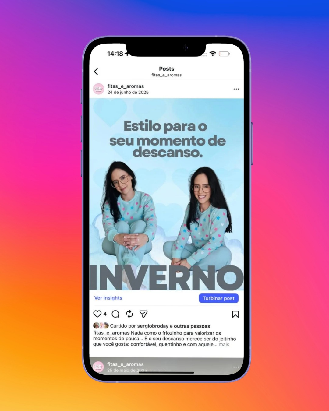 Projeto Fitas e Aromas - Social Media